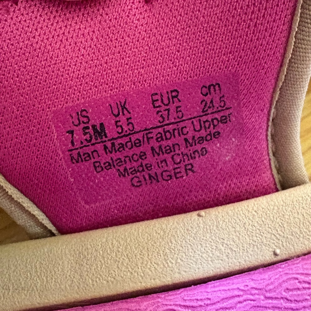 Ryka Beige and Pink Velcro Strap Sport Sandals - Picture 6 of 8